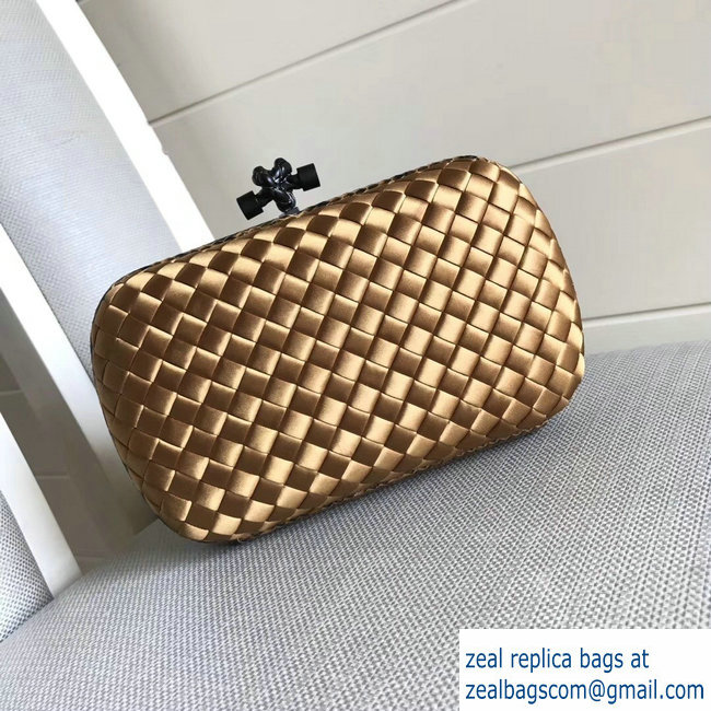 Bottega Veneta Intrecciato Chain Knot Clutch Bag 2018