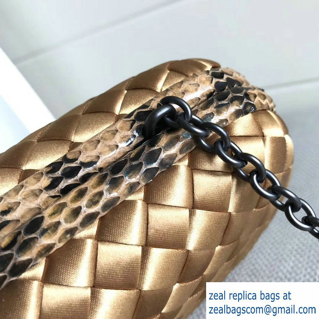 Bottega Veneta Intrecciato Chain Knot Clutch Bag 2018