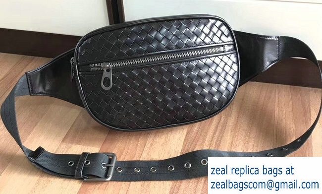 Bottega Veneta Intrecciato VN Belt Bag Black 2018 - Click Image to Close