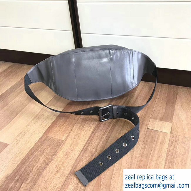 Bottega Veneta Intrecciato VN Belt Bag Gray 2018