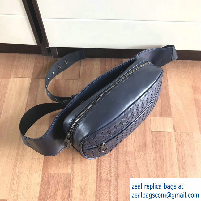 Bottega Veneta Intrecciato VN Belt Bag Navy Blue 2018