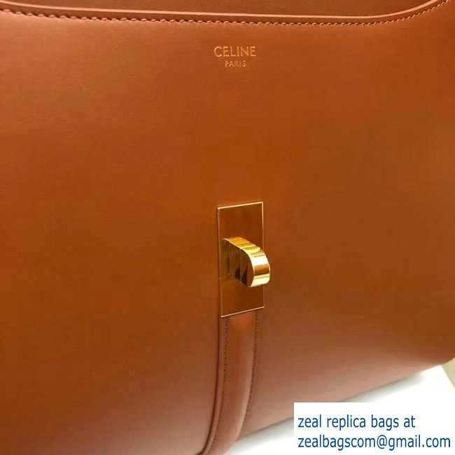 Celine Calfskin Medium 16 Bag Brown 187373/187374 2019