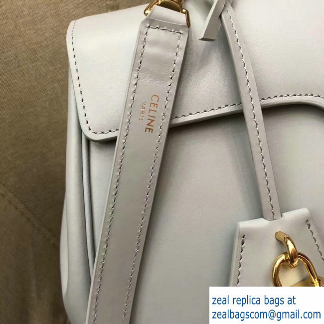 Celine Calfskin Medium 16 Bag Pale Gray 187373/187374 2019 - Click Image to Close