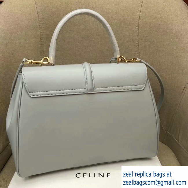 Celine Calfskin Medium 16 Bag Pale Gray 187373/187374 2019