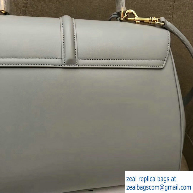 Celine Calfskin Medium 16 Bag Pale Gray 187373/187374 2019 - Click Image to Close