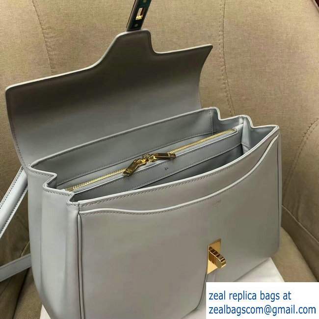 Celine Calfskin Medium 16 Bag Pale Gray 187373/187374 2019