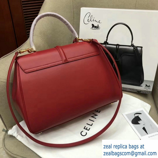 Celine Calfskin Medium 16 Bag red 187373/187374 2019