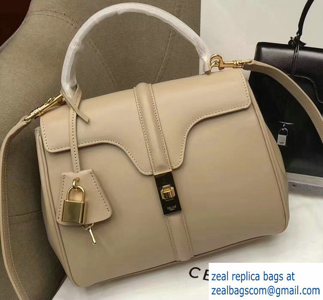 Celine Calfskin Small 16 Bag Beige 188003/188004 2019 - Click Image to Close