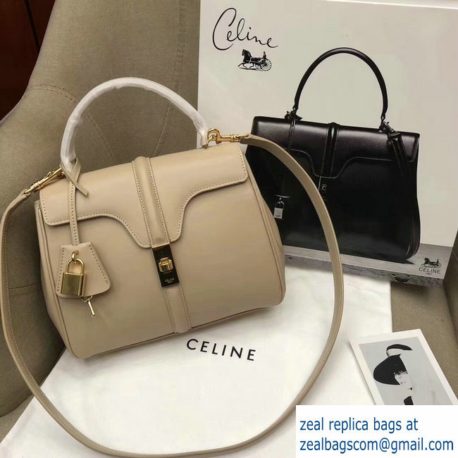 Celine Calfskin Small 16 Bag Beige 188003/188004 2019 - Click Image to Close