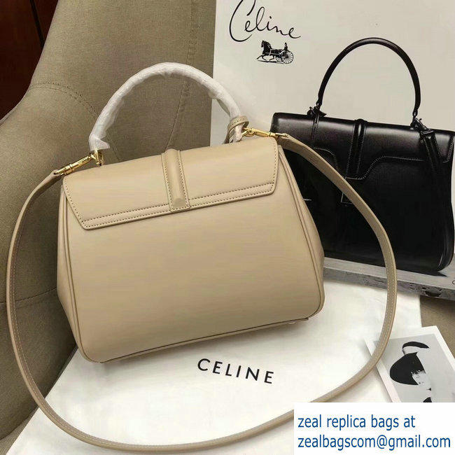 Celine Calfskin Small 16 Bag Beige 188003/188004 2019 - Click Image to Close