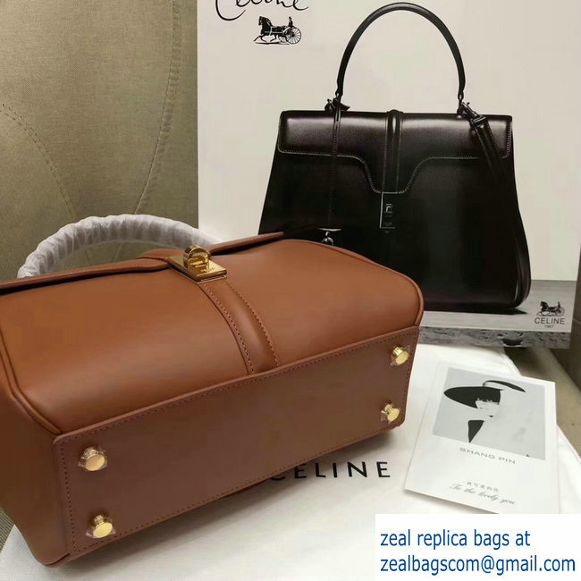 Celine Calfskin Small 16 Bag Brown 188003/188004 2019