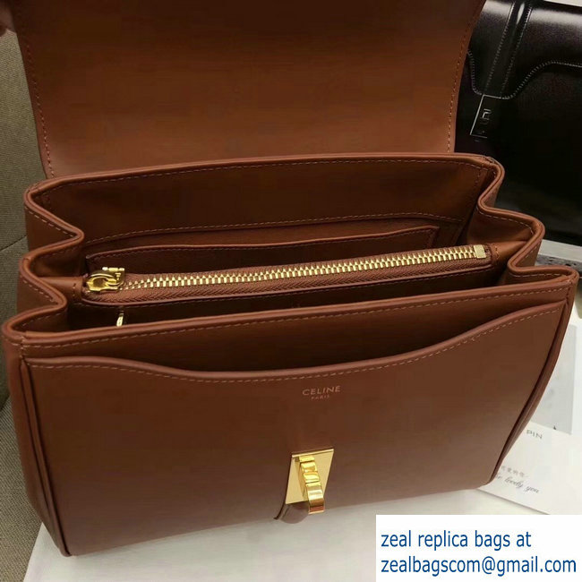 Celine Calfskin Small 16 Bag Brown 188003/188004 2019