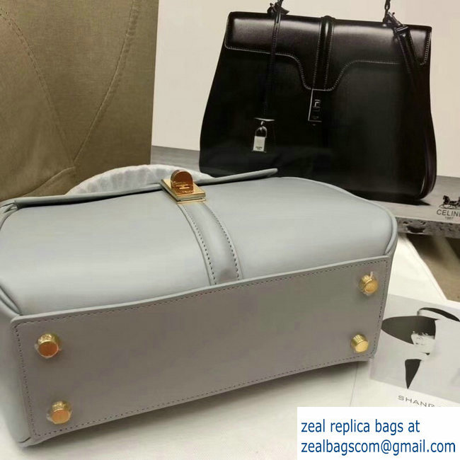 Celine Calfskin Small 16 Bag Pale Gray 188003/188004 2019