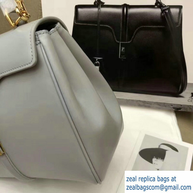 Celine Calfskin Small 16 Bag Pale Gray 188003/188004 2019 - Click Image to Close