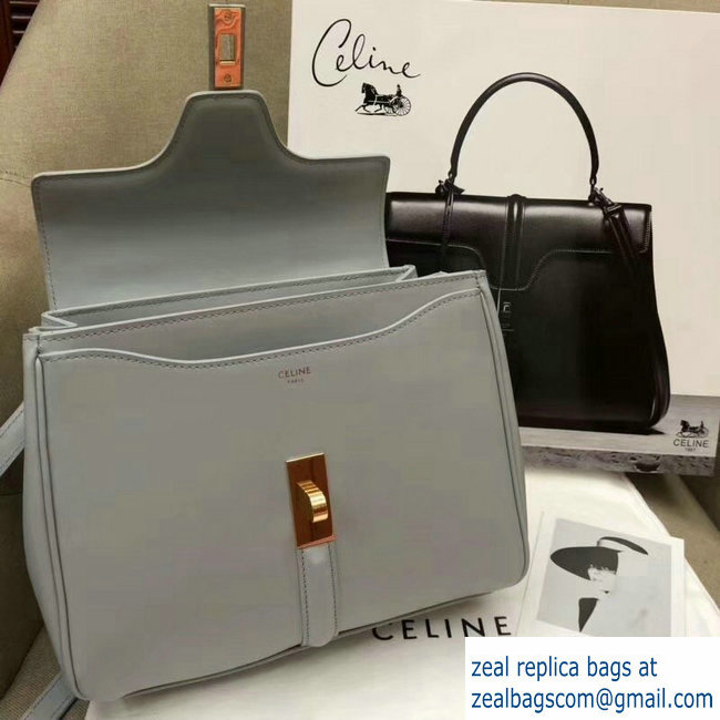 Celine Calfskin Small 16 Bag Pale Gray 188003/188004 2019