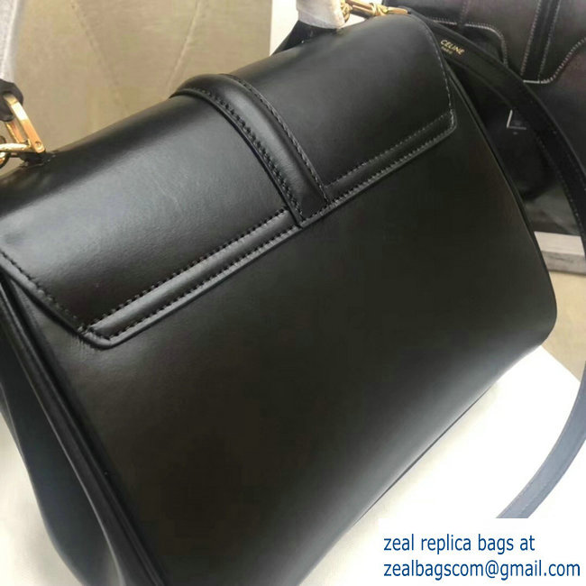 Celine Calfskin Small 16 Bag black 188003/188004 2019