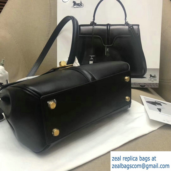 Celine Calfskin Small 16 Bag black 188003/188004 2019