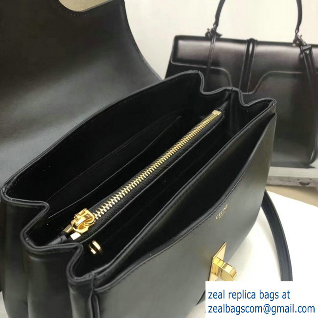 Celine Calfskin Small 16 Bag black 188003/188004 2019 - Click Image to Close