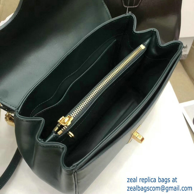 Celine Calfskin Small 16 Bag dark green 188003/188004 2019 - Click Image to Close