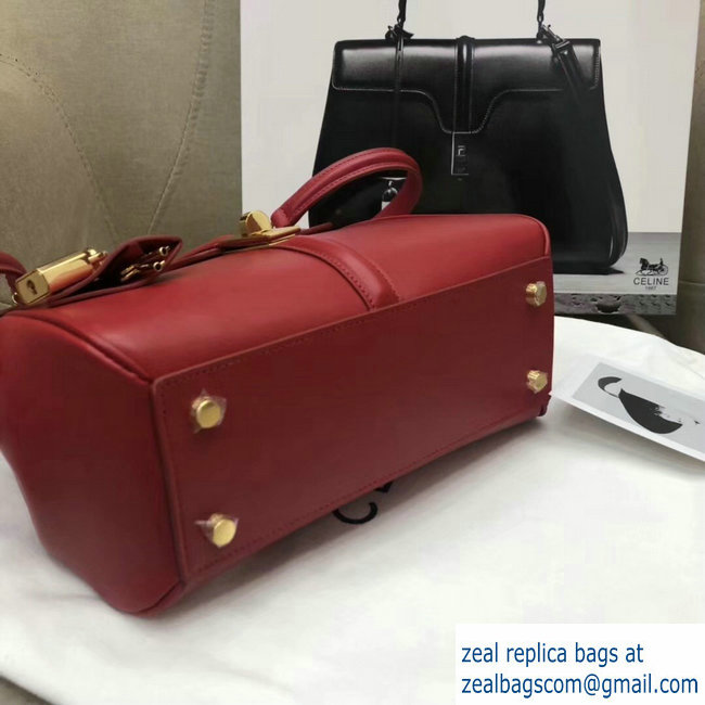 Celine Calfskin Small 16 Bag red 188003/188004 2019 - Click Image to Close