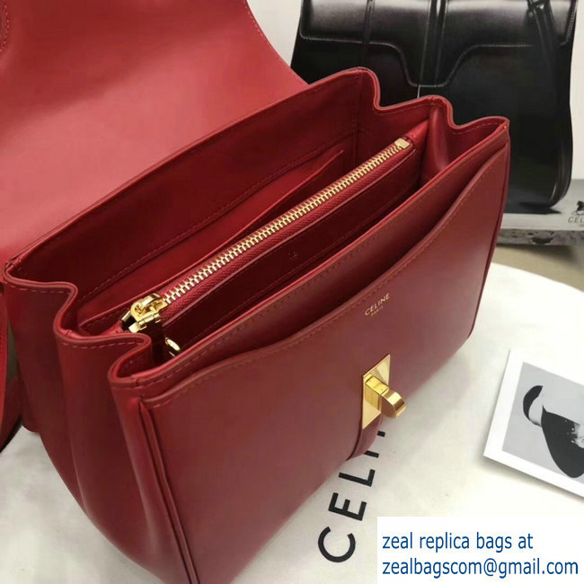 Celine Calfskin Small 16 Bag red 188003/188004 2019 - Click Image to Close