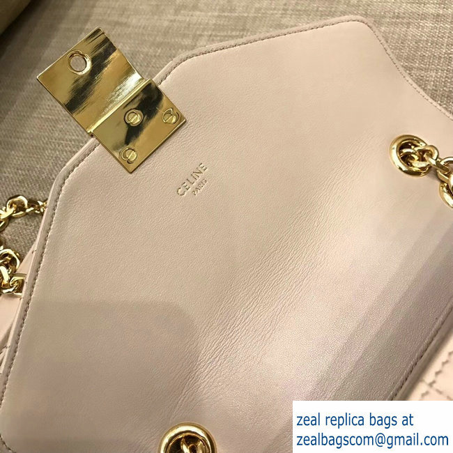 Celine Quilted Calfskin Medium C Bag Beige 187253 2018
