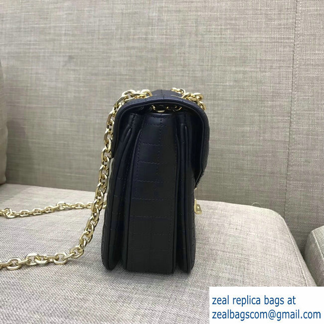 Celine Quilted Calfskin Medium C Bag Black 187253 2018 - Click Image to Close
