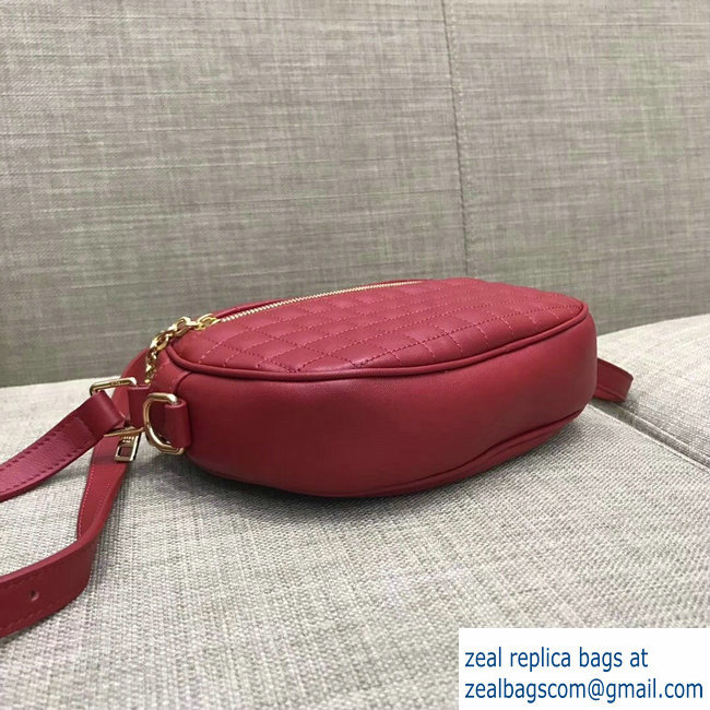 Celine Quilted Calfskin Small C Charm Bag Red 188363 2018 - Click Image to Close