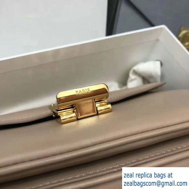 Celine Shiny Calfskin Medium C Bag Beige 187253 2019 - Click Image to Close