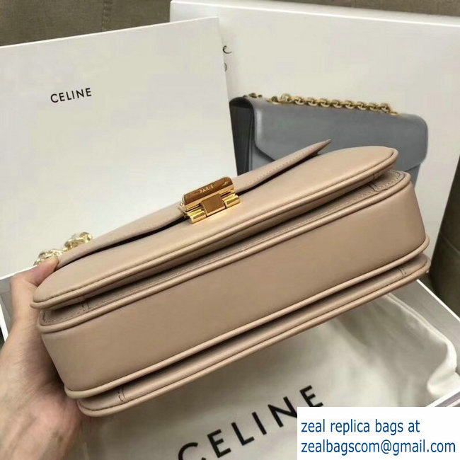 Celine Shiny Calfskin Medium C Bag Beige 187253 2019