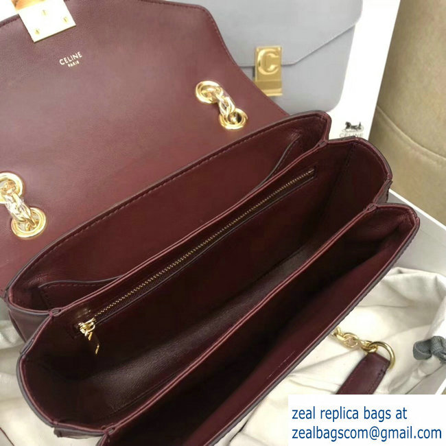 Celine Shiny Calfskin Medium C Bag Burgundy 187253 2019