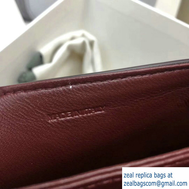 Celine Shiny Calfskin Medium C Bag Burgundy 187253 2019 - Click Image to Close