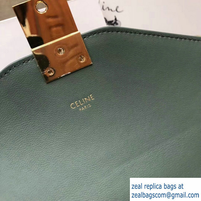 Celine Shiny Calfskin Medium C Bag Light Green 187253 2019