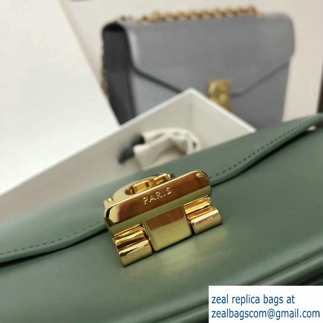 Celine Shiny Calfskin Medium C Bag Light Green 187253 2019 - Click Image to Close