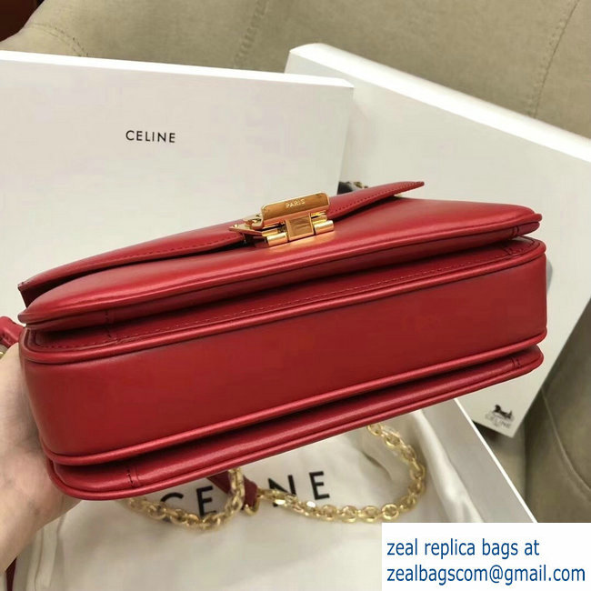 Celine Shiny Calfskin Medium C Bag red 187253 2019 - Click Image to Close