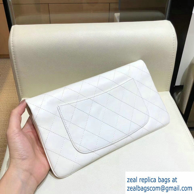 Chanel Calfskin Chanel 31 Pouch Clutch Bag A70520 White 2018