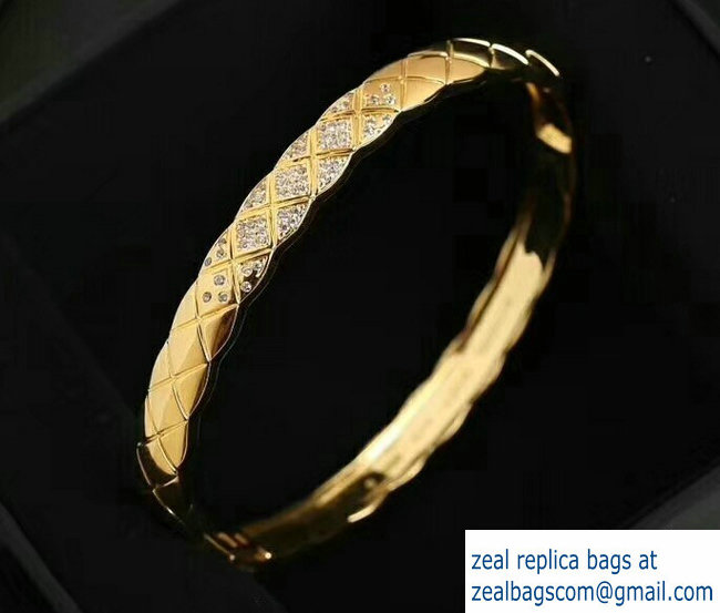 Chanel Coco Crush Bracelet With Diamonds Yellow Gold