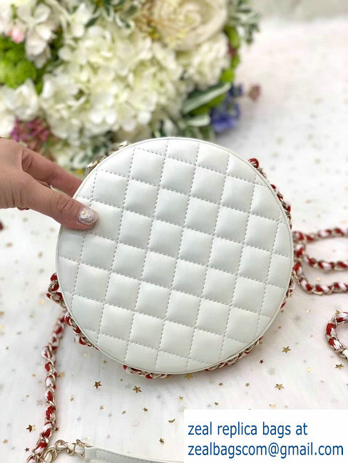 Chanel Coco Lifesaver Small Round Bag AS0209 Red 2018
