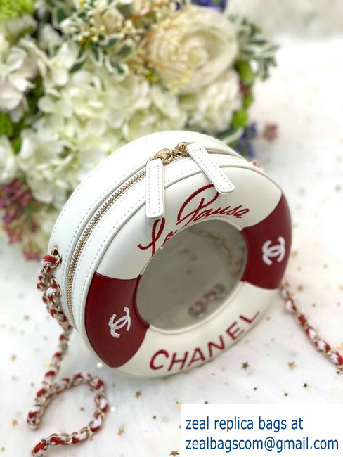 Chanel Coco Lifesaver Small Round Bag AS0209 Red 2018