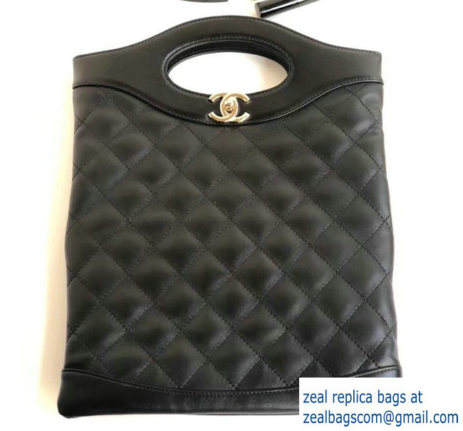 Chanel Lambskin Chanel 31 Small Shopping Bag AS0091 Black 2018