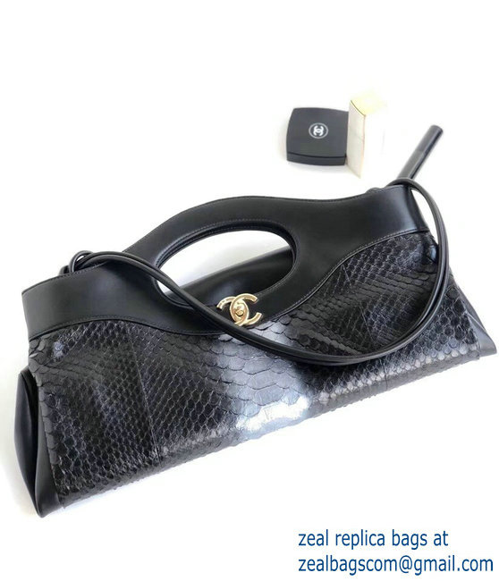 Chanel Python Chanel 31 Medium Shopping Bag balck A57977 2018