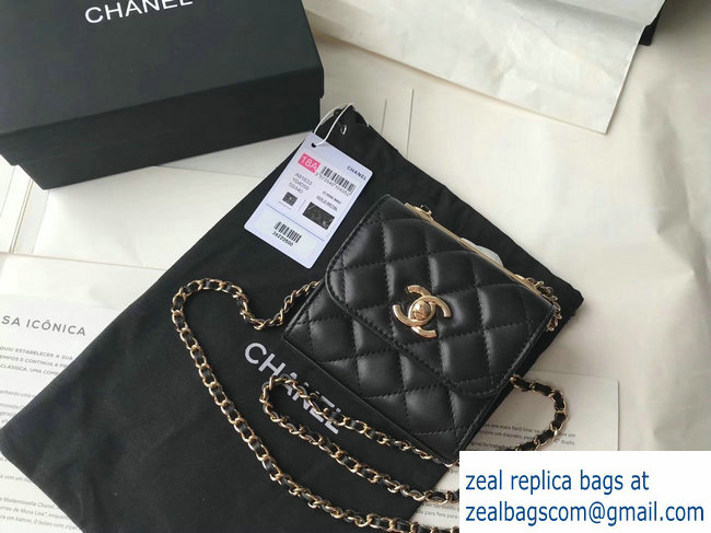 Chanel Trendy CC Mini Clutch with Chain BlackA81633 2018