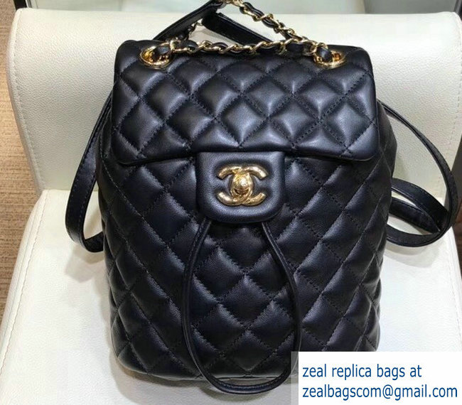 Chanel Urban Spirit Quilting Mini Backpack Bag A69964 Black 2018