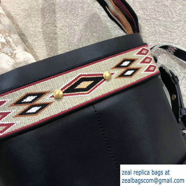 Dior Diorodeo Hobo Bag In Black Supple Calfskin 2018 - Click Image to Close