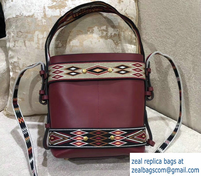 Dior Diorodeo Hobo Bag In Red Supple Calfskin 2018