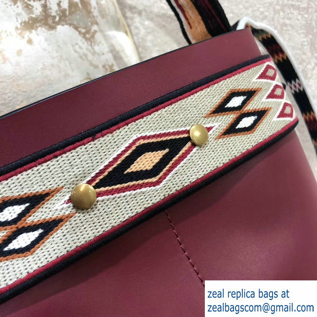 Dior Diorodeo Hobo Bag In Red Supple Calfskin 2018