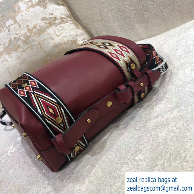 Dior Diorodeo Hobo Bag In Red Supple Calfskin 2018
