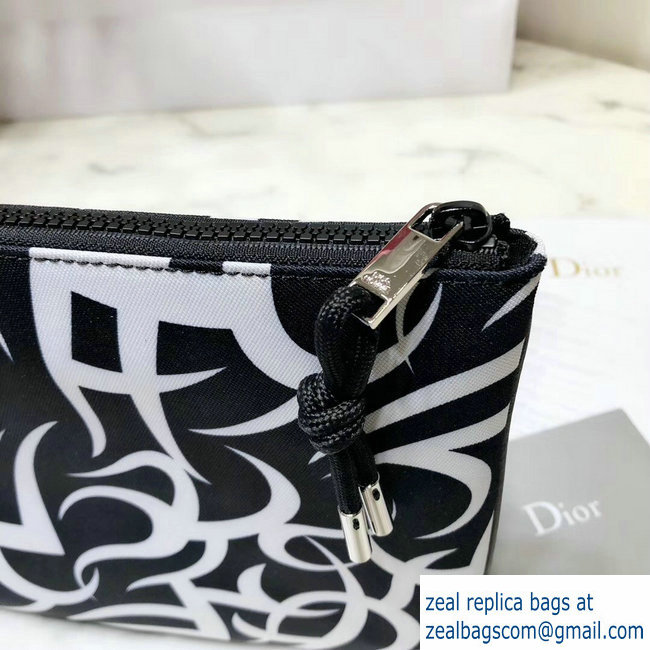 Dior Flat Pouch Clutch Bag in Dior Tribal Nylon 2018