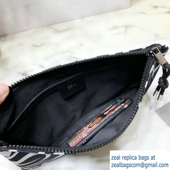 Dior Flat Pouch Clutch Bag in Dior Tribal Nylon 2018