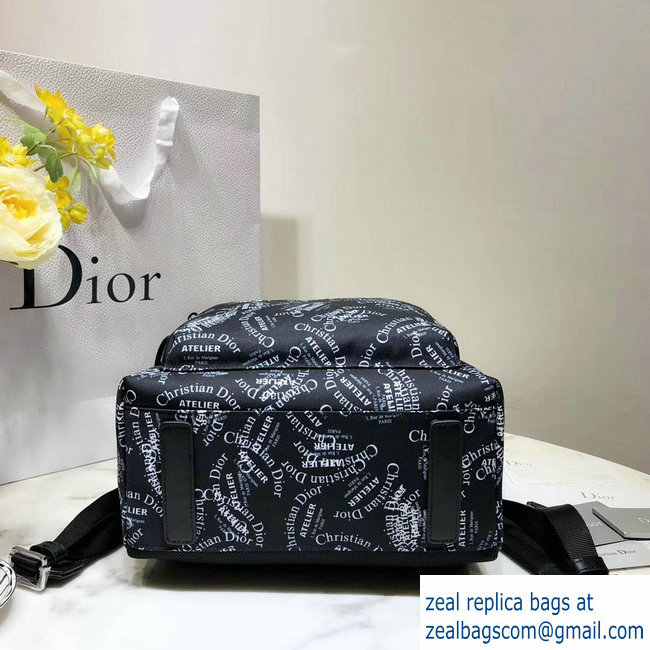 Dior Rider Rucksack Backpack Bag All Over Logo 2018 - Click Image to Close